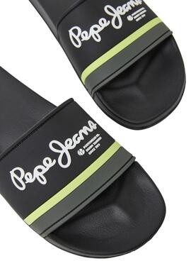 Chanclas Pepe Jeans Portobello Negro Para Hombre