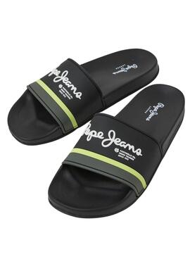 Chanclas Pepe Jeans Portobello Negro Para Hombre