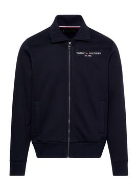 Sudadera Tommy Hilfiger Cremallera Marino Para Hombre