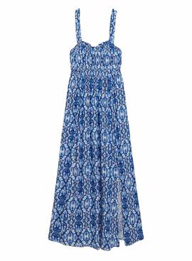 Vestido Superdry Tie Azul Para Mujer