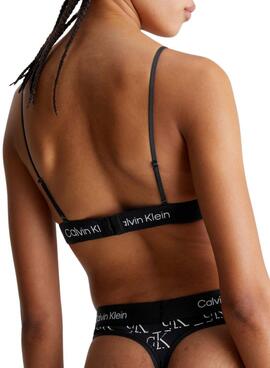 Sujetador Calvin Klein Unlined Triangle Negro