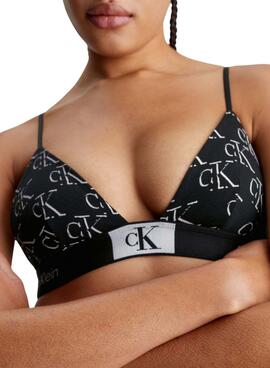 Sujetador Calvin Klein Unlined Triangle Negro