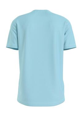 Camiseta Calvin Klein Jeans Monologo Azul Para Hombre