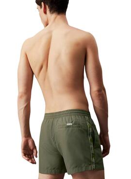 Bañador Calvin Klein Medium Verde Para Hombre