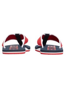 Chanclas Tommy Hilfiger Beach Rojo Para Hombre