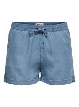 Shorts Only Pema Denim Claro Para Mujer