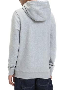 Sudadera Tommy Jeans Corp Logo Gris Hombre