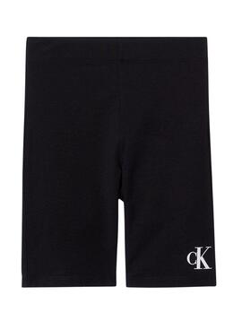 Leggings Calvin Klein Logo Cycling Negro Niña