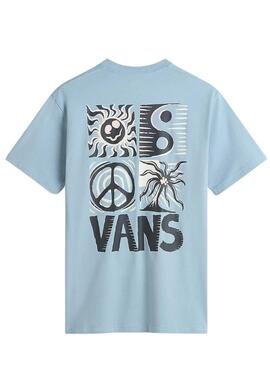 Camiseta Vans Sunbaked Azul Para Hombre