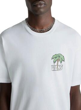 Camiseta Vans Down Time Blanco Para Hombre