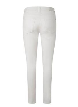 Pantalón Vaquero Pepe Jeans Skinny Jeans Blanco Para Mujer