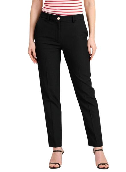 Pantalon Naf Naf Chino Negro Para Mujer