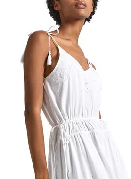 Vestido Pepe Jeans Dusana Blanco Para Mujer