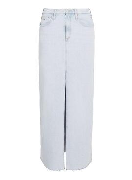 Falda Tommy Jeans Claire High Maxi Denim Para Mujer