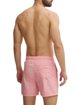 Bañador Tommy Jeans Crinkle Rosa Para Hombre