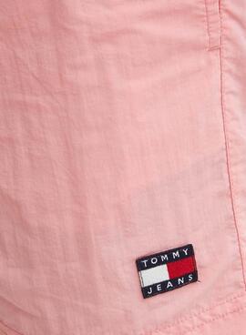 Bañador Tommy Jeans Crinkle Rosa Para Hombre