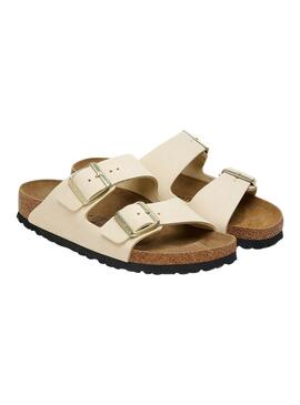 Sandalias Birkenstock Arizona narrow fit para mujer beige 