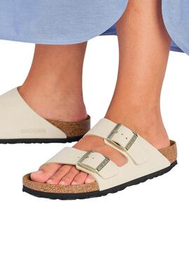 Sandalias Birkenstock Arizona narrow fit para mujer beige 