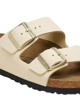 Sandalias Birkenstock Arizona narrow fit para mujer beige 