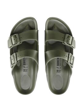 Sandalias Birkenstock  Arizona EVA regular fit para hombre en verde oliva