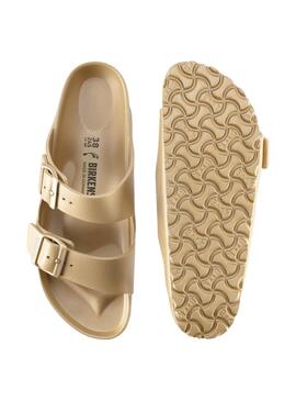 Sandalias Birkenstock Arizona EVA dorado para mujer