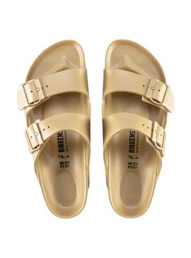 Sandalias Birkenstock Arizona EVA dorado para mujer