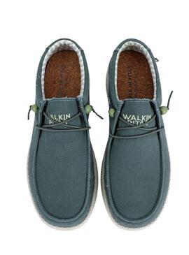 Zapatos Walkin Pitas Wallabi Windover verde para hombre