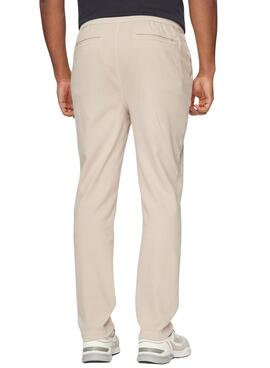 Pantalón Pepe Jeans Pull On Beige Para Hombre