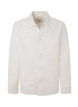 Camisa Pepe Jeans Lowell Blanco Para Hombre