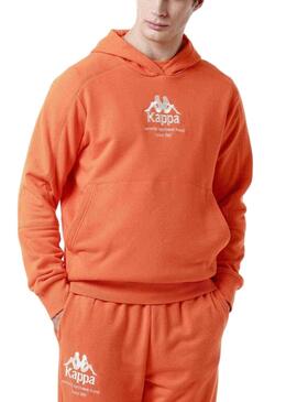 Sudadera Kappa Giano Naranja Para Hombre