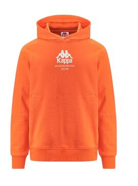 Sudadera Kappa Giano Naranja Para Hombre