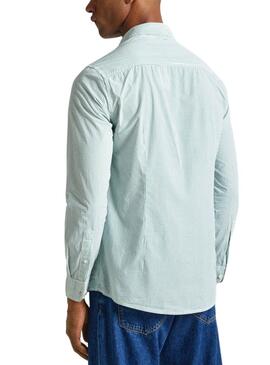 Camisa Pepe Jeans Peach Verde Para Hombre