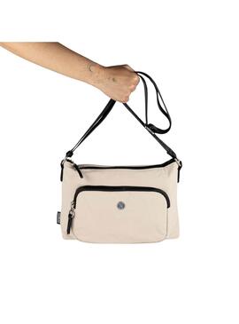 Bolso Munich Bandolera Bloom Beige Para Mujer