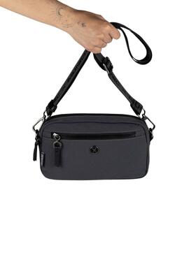 Bolso Munich Bloom Slim Negro Para Mujer