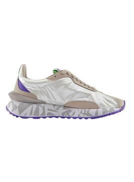 Zapatillas Duuo Sensei Metalizado Blanco Para Mujer