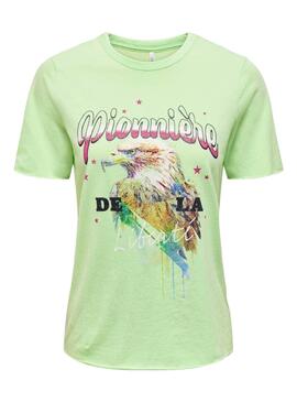 Camiseta Only Lucy Verde  Para Mujer