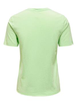 Camiseta Only Lucy Verde  Para Mujer