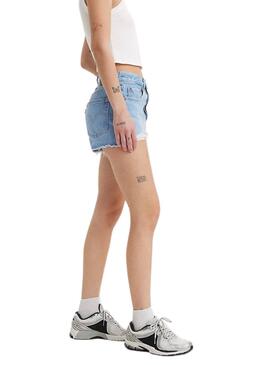 Shorts Levis 501  Denim Claro Para Mujer