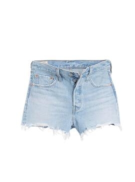 Shorts Levis 501  Denim Claro Para Mujer