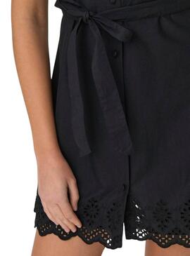 Vestido Only Lou Camisero Negro Para Mujer