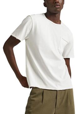 Camiseta Pepe Jeans Carrinson Blanco Para Hombre