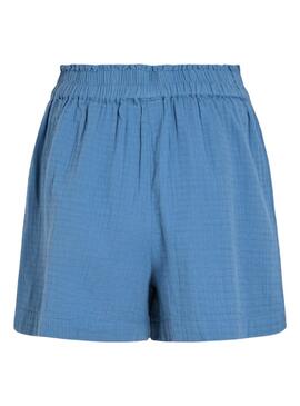 Short Vila Vilania Azul Para Mujer