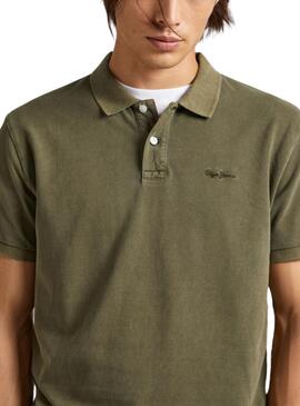 Polo Pepe Jeans New Oliver Verde Para Hombre