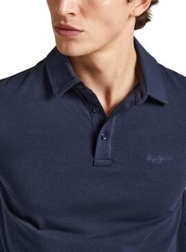 Polo Pepe Jeans Harper Marino Para Hombre