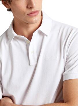 Polo Pepe Jeans Harper Blanco Para Hombre