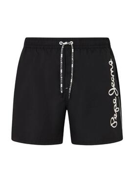 Bañador Pepe Jeans Logo Negro Para Hombre