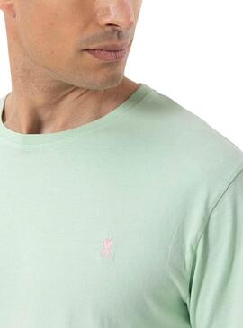 Camiseta El Pulpo Lavado Logo Verde Para Hombre