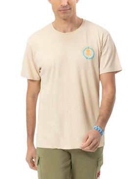 Camiseta El Pulpo Paisaje Beige Para Hombre