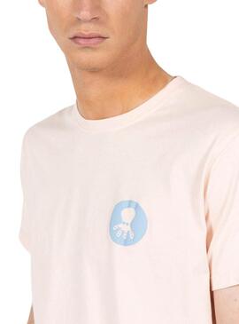 Camiseta El Pulpo Texto Hawaii Beige Para Hombre