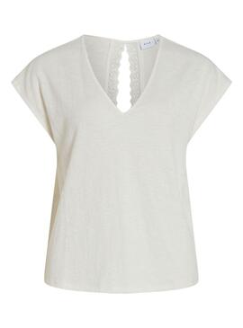 Top Vila Visyma Beige Para Mujer